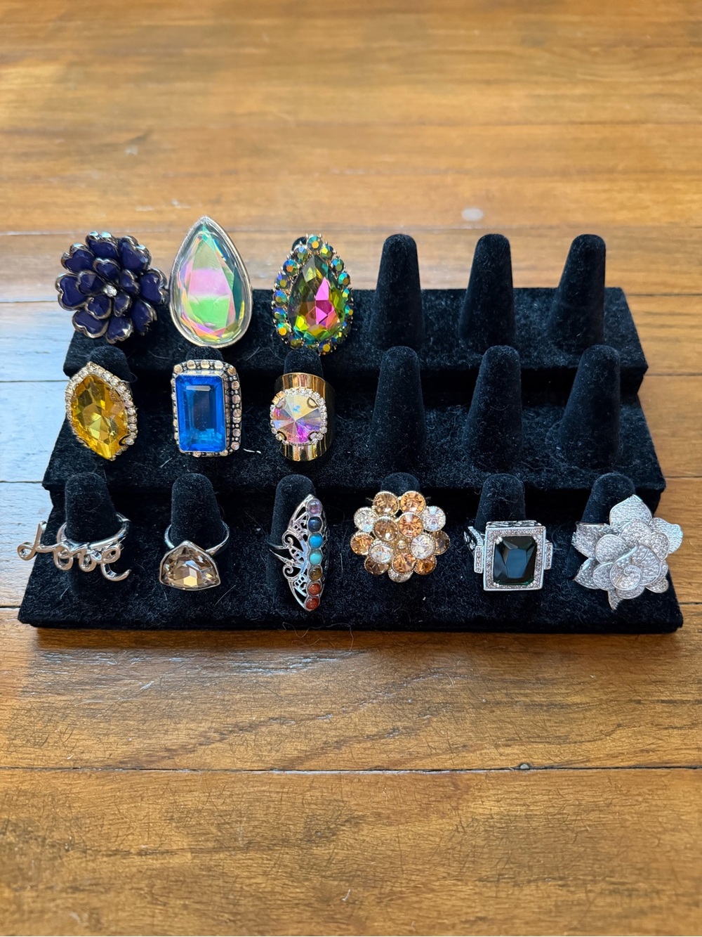 Assorted Multi-Color Statement Rings - Women Jewelry - Picture 3 of 8